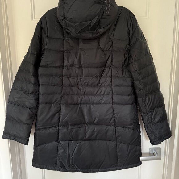 Lolë - Black - Classic Down Winter Coat with Hood - Size L - Picture 2 of 11